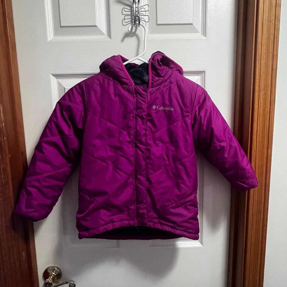 Columbia Kids' Magenta reversible Puffer Jacket